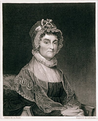 Abigail Adams, Engraved by G.F. Storm by Gilbert Stuart